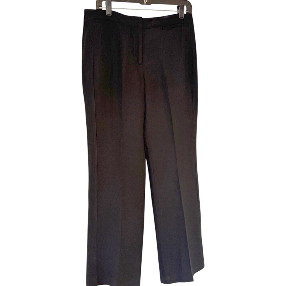 Ann Taylor Signature Fit Black Straight Leg Dress Pants Trousers Womens Size 8